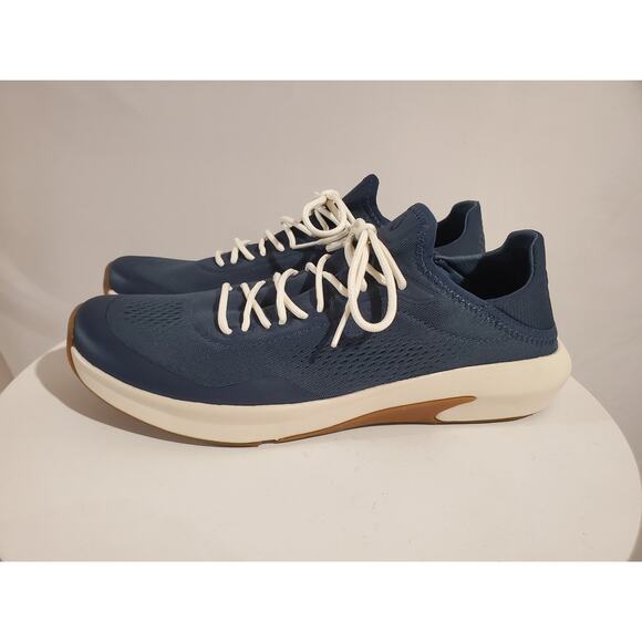 Olukai NWOB Kaholo Mens Mesh Lace Up Sneaker Size 11 Moonlit Ocean Blue New - Picture 1 of 10